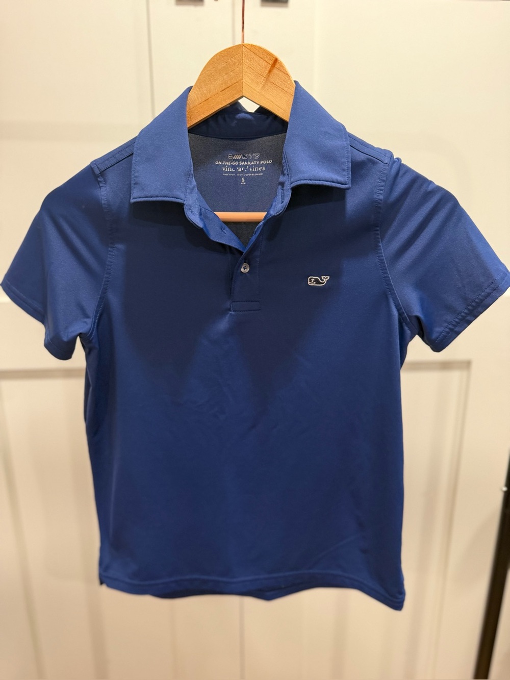 Vineyard Vines Boys Royal Blue Performance Polo